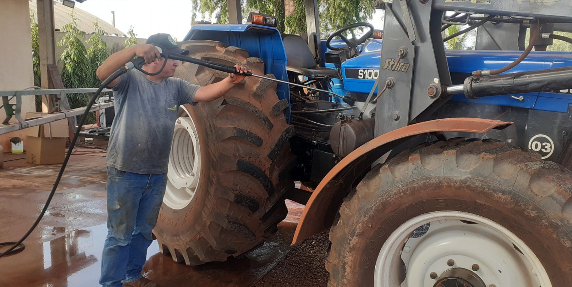 Temperatura ideal para limpeza de máquinas agrícolas